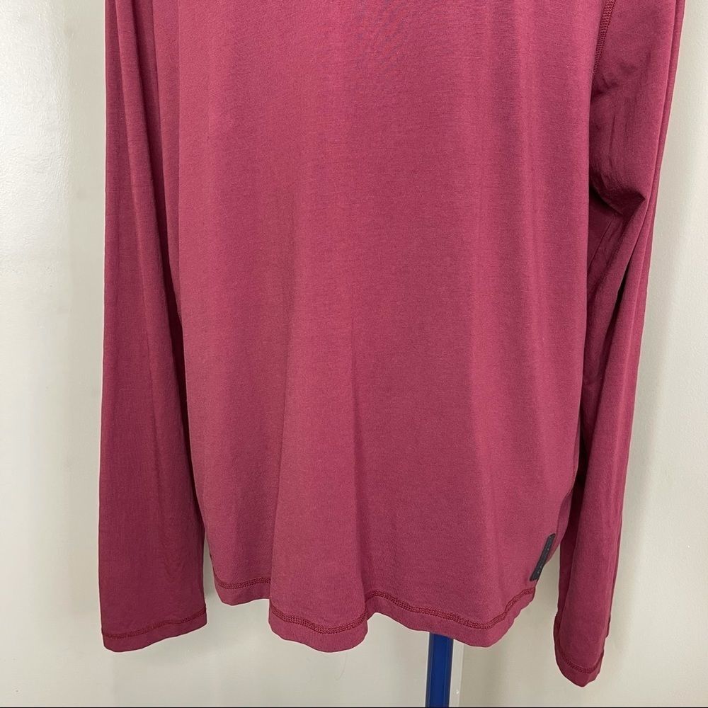 Michael Kors Mens Sweater 2XL Mock Neck Red Half Zip - Picture 13 of 14